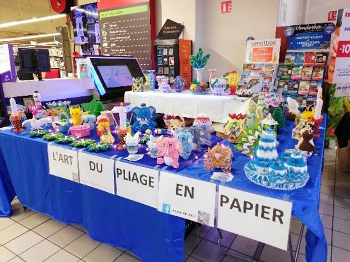 Notre exposition du 23/12/2019 a Carrefour Market de Pont Audemer.