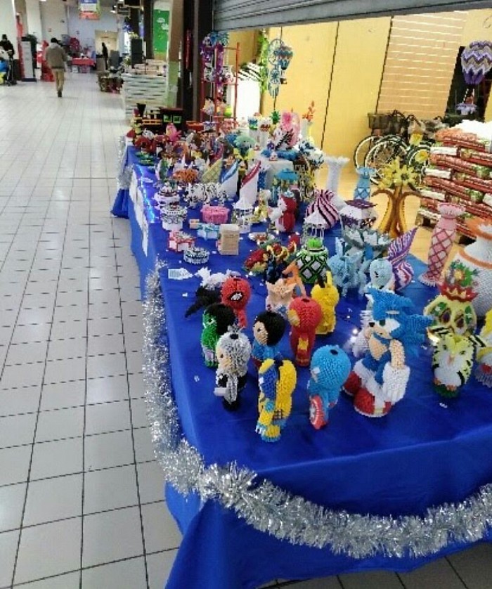 Mon stand d'exposition, à Carrefour Market de Pont Audemer décembre 2020