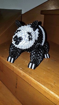 Panda - REF : 0080 - Prix : 25,00€ - Longueur + ou - 25cm.